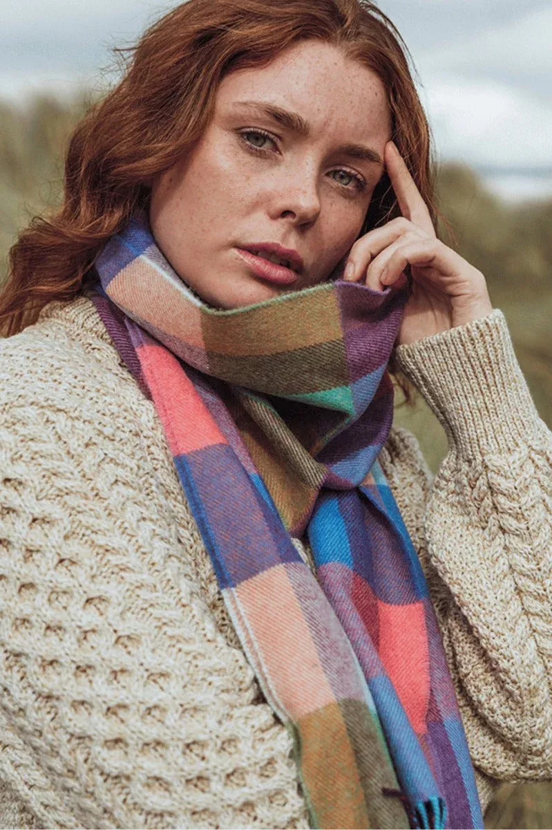 100% Merino Wool Colourful Scarf 102