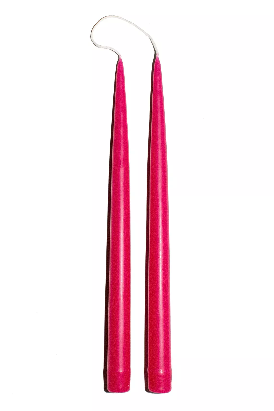 13" Fuchsia Tapers