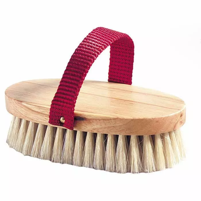 4.5"Natural Boar Bristle Mini Oval Body Brush