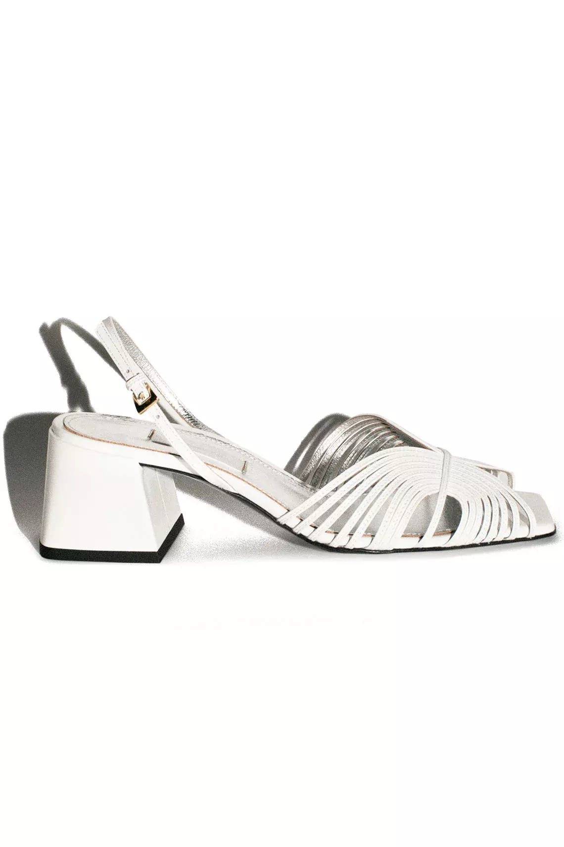 70's White Slingback