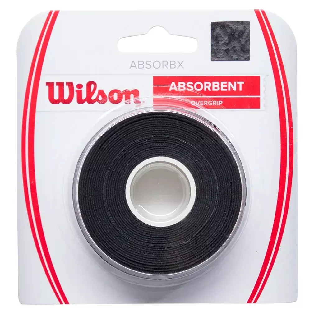 ABSORBx Tennis Overgrip 3 Pack Black