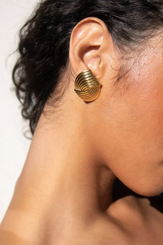 ABSTRACT TEXTURED EARRINGS
