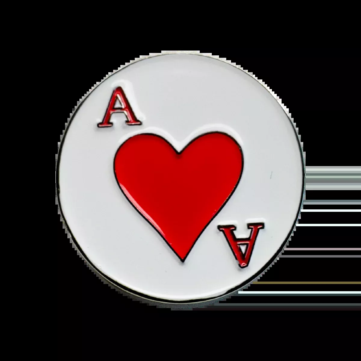 Ace of Hearts - Magnetic Hat Pin