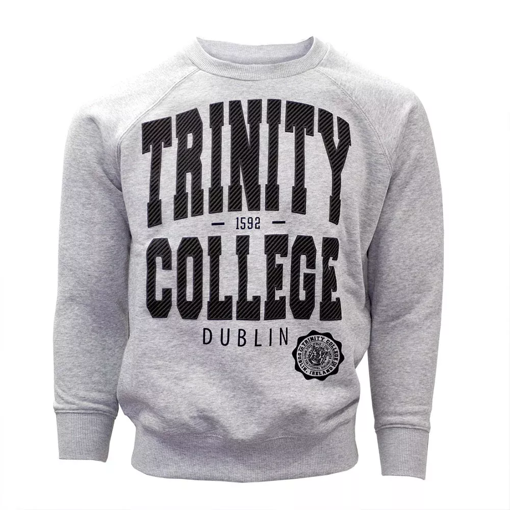Adult Unisex Crew Neck Grey Trinity Sweatshirt