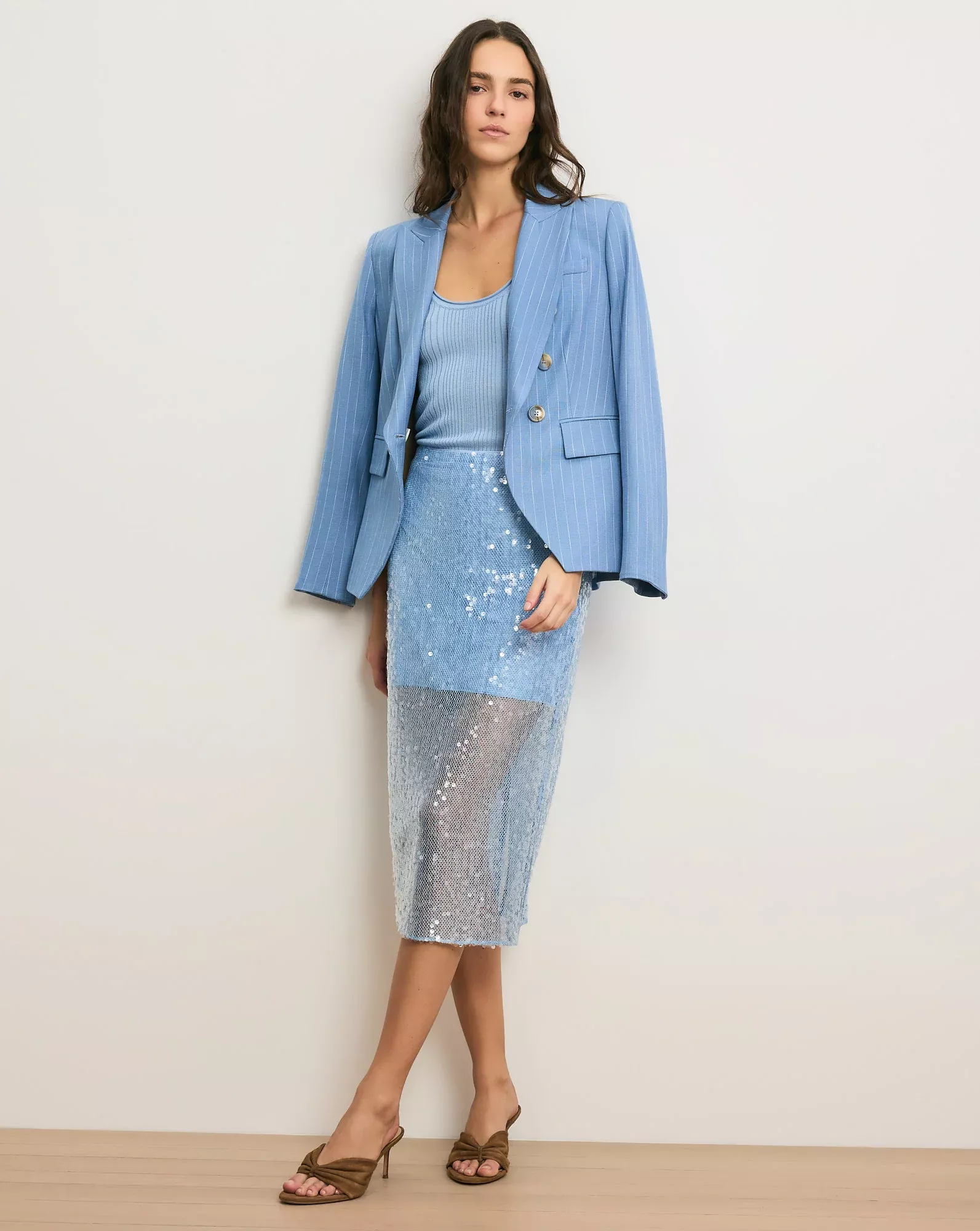 Allora Sequin Midi Skirt