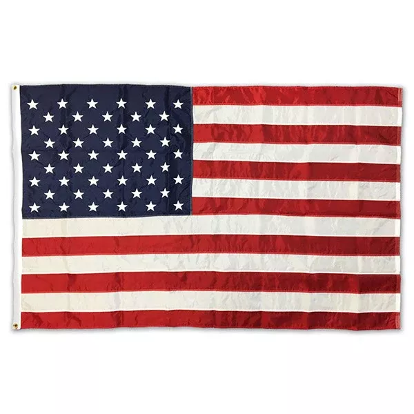 American Flag, Sewn & Embroidered (Multiple Sizes)
