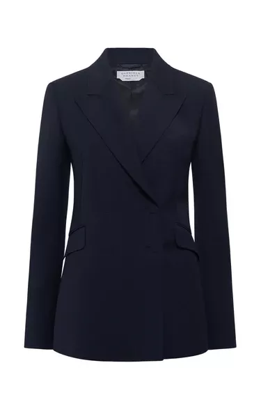 Angela Blazer in Dark Navy Sportswear Wool
