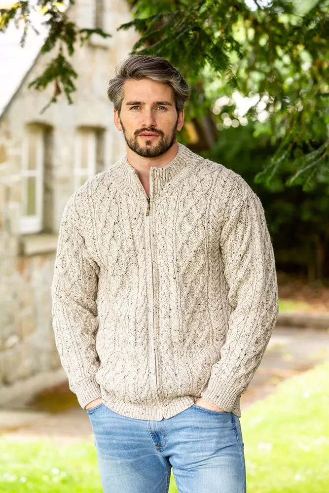 Aran Zip Cardigan XP3016