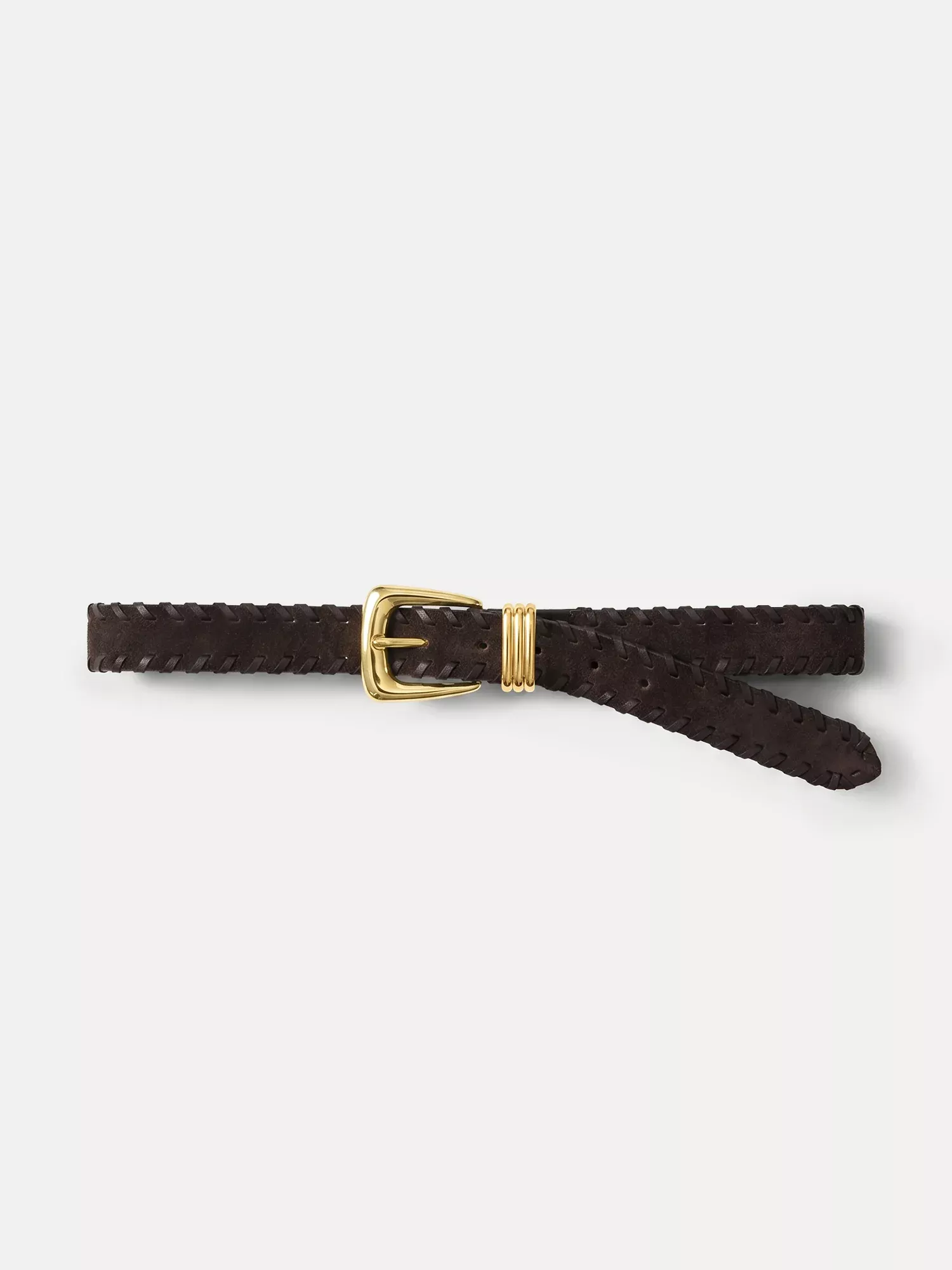 Arch Suede Whipstitch Belt