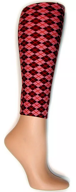 Argyle Footless Tights-Large/Tall