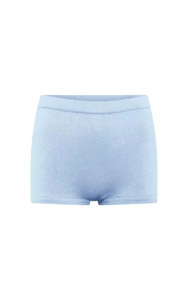Aris Knit Short in Light Blue Merino Wool