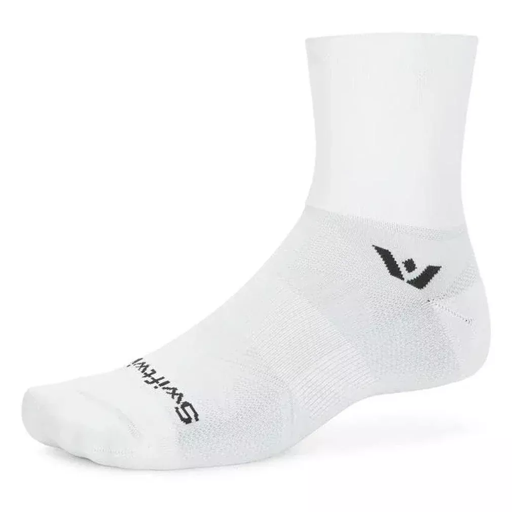 Aspire Quarter Crew High Socks White