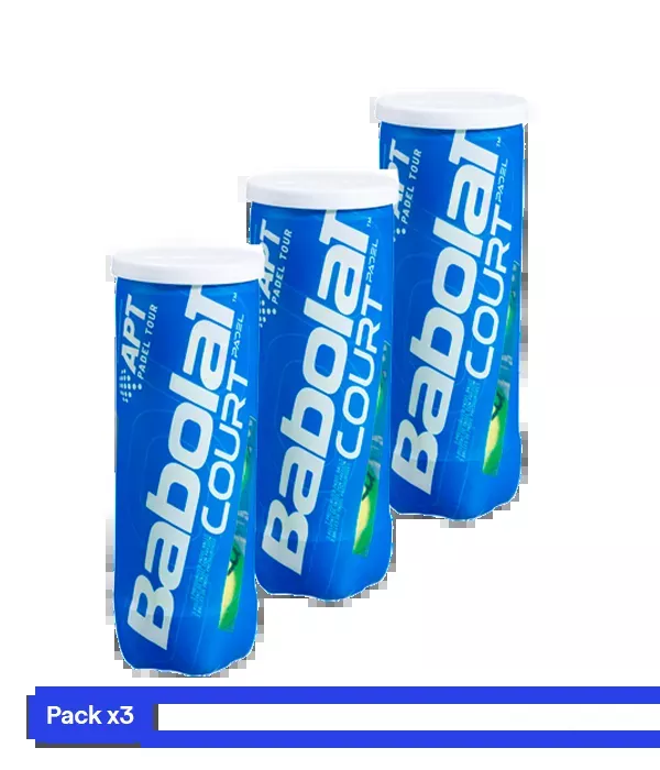 BallsBabolat Court Padel (Pack x3)