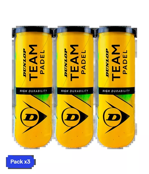 BallsDunlop Team Padel (Pack x3)