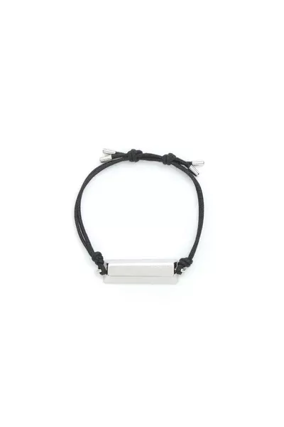 Bar Bracelet in Platinum with Pearls