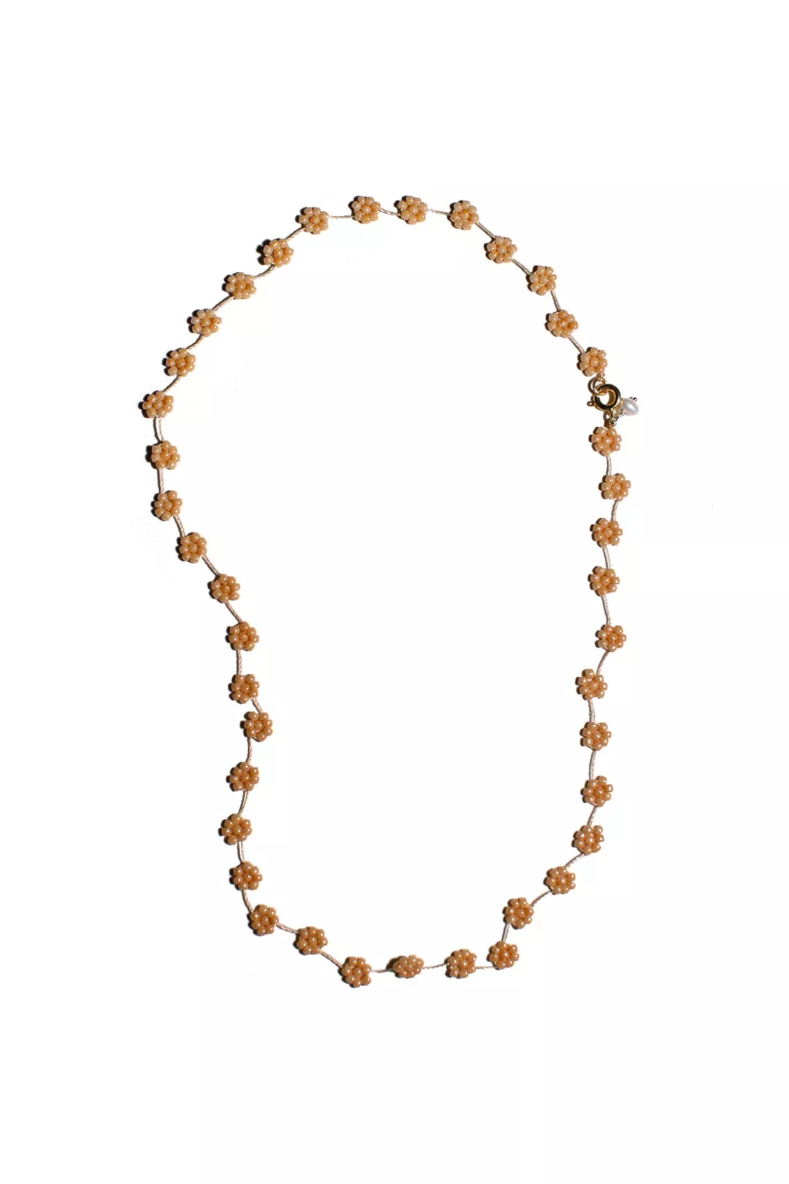 Beige Flower Necklace