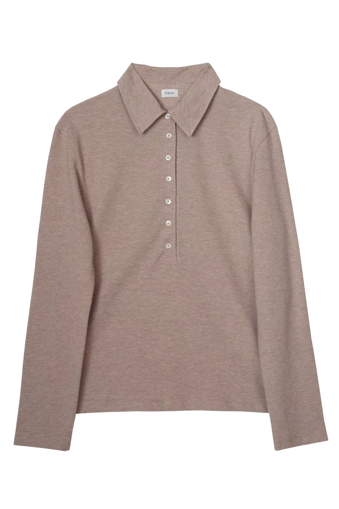 Beige Melange Esme Polo