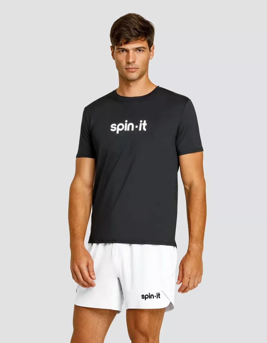 BEN SHORT SLEEVE TOP - ONYX BLACK LOGO