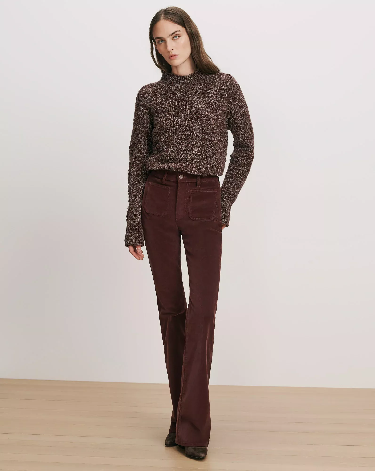 Beverly Corduroy Skinny-Flare Pant