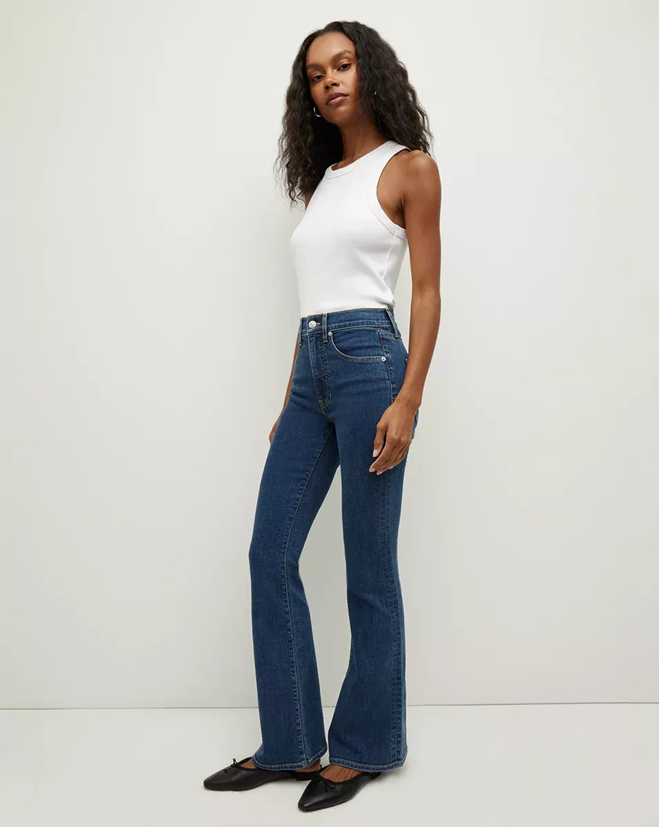 Beverly Loafer Length Skinny-Flare Jean
