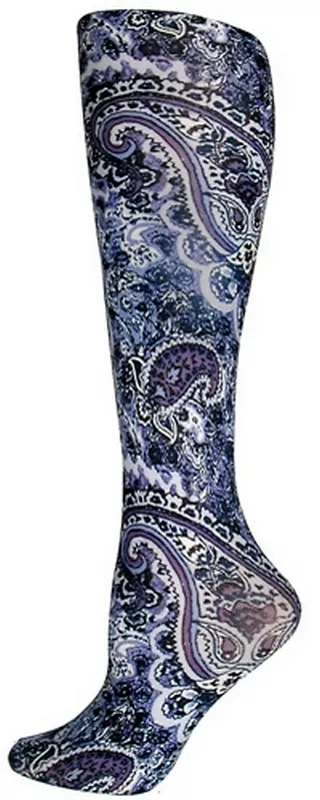 Big Purple Paisley Trouser Socks