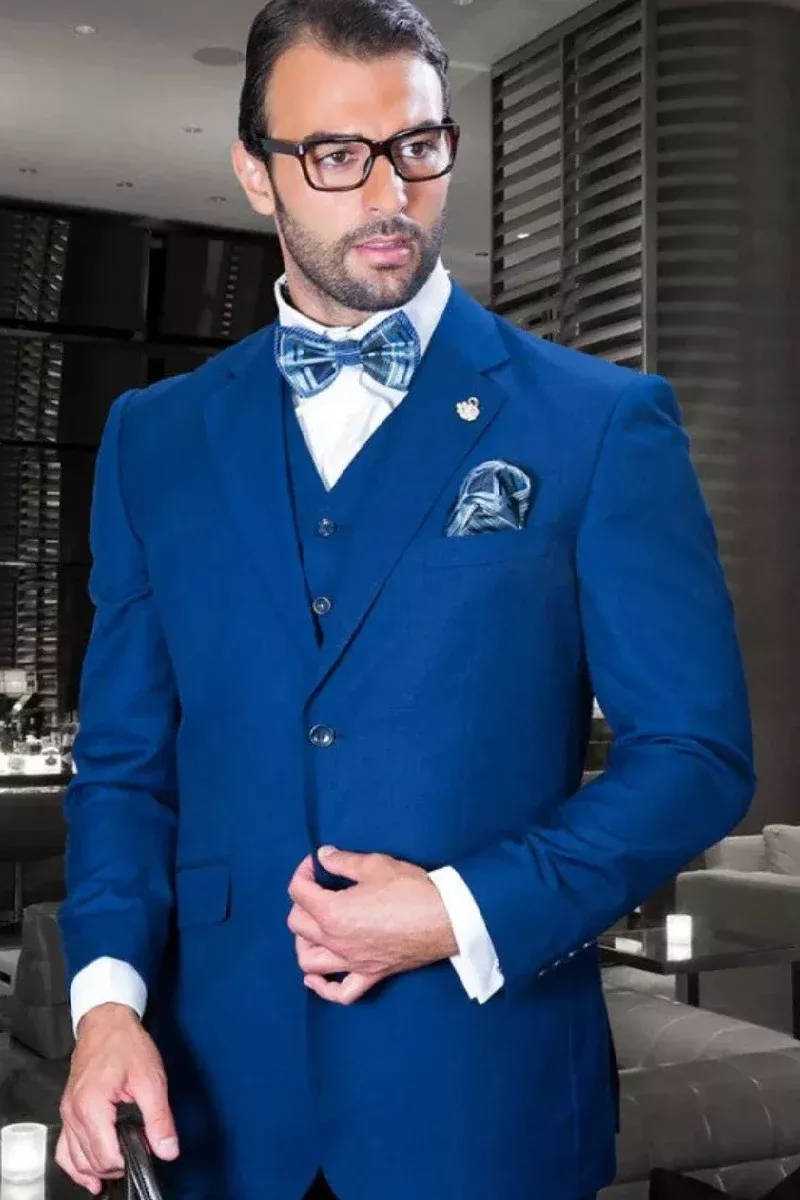 Big and Tall Suit - Sapphire Big and Tall Regular Fit 3 PC Suit