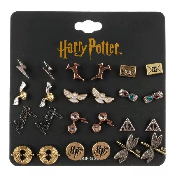 Bioworld Harry Potter 12 Pack Earring Set