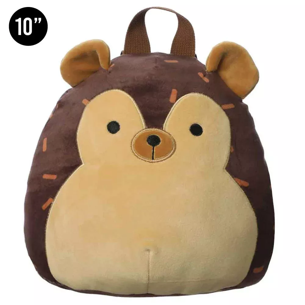 Bioworld Squishmallows 10 in. Hans The Hedgehog Plush Mini Backpack