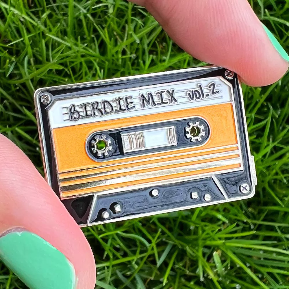 Birdie Mix Cassette Pin - Locking Metal Backer