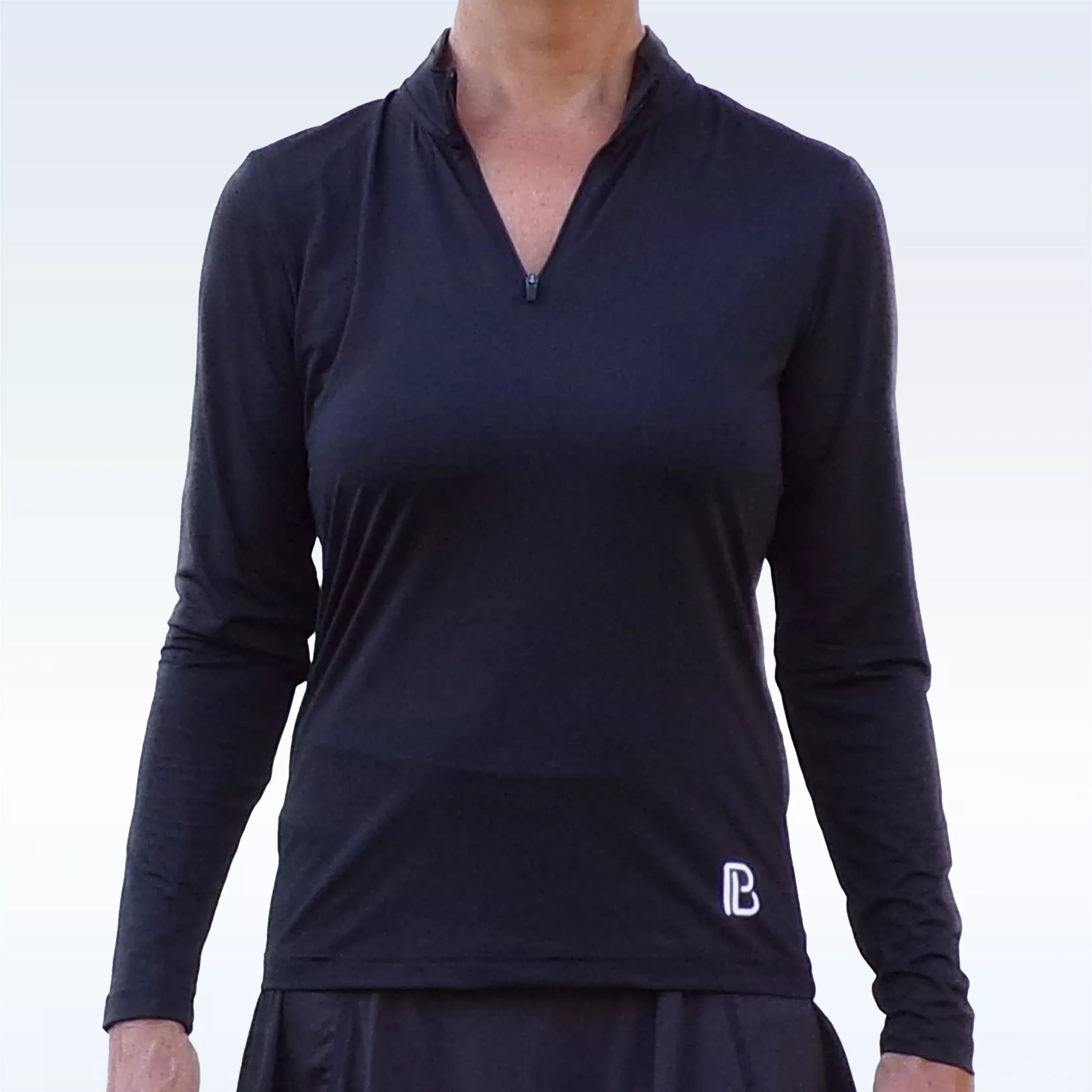Black 1/4 Zip Pullover