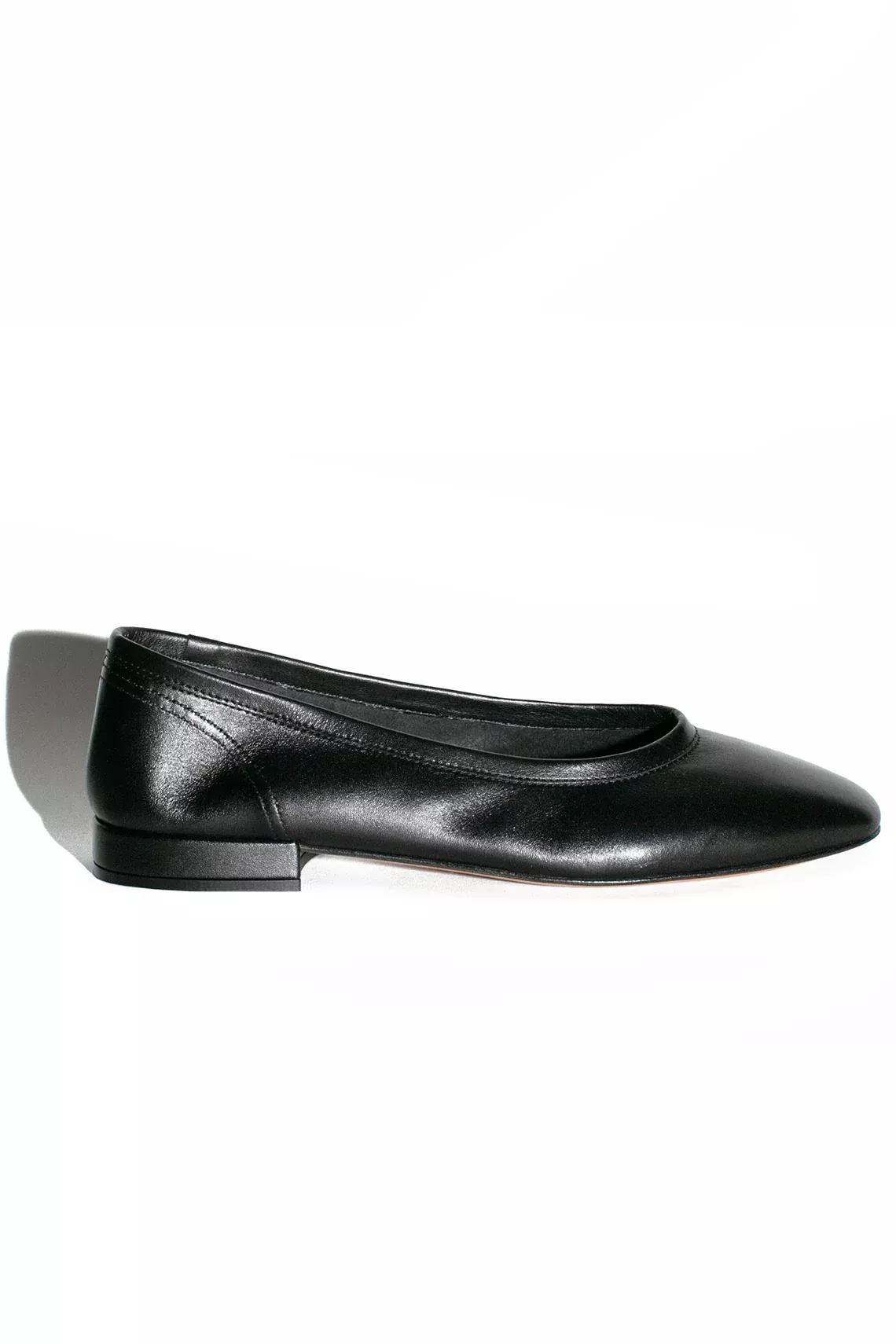 Black Calf Serafina Flat