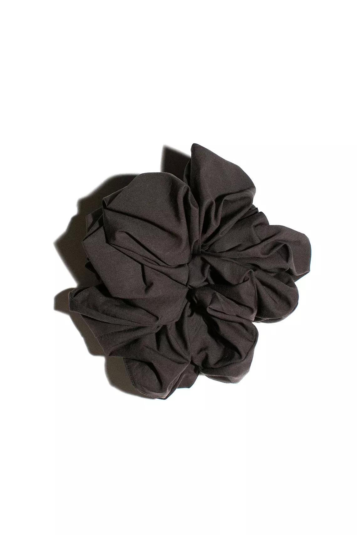 Black Camellia Scrunchie
