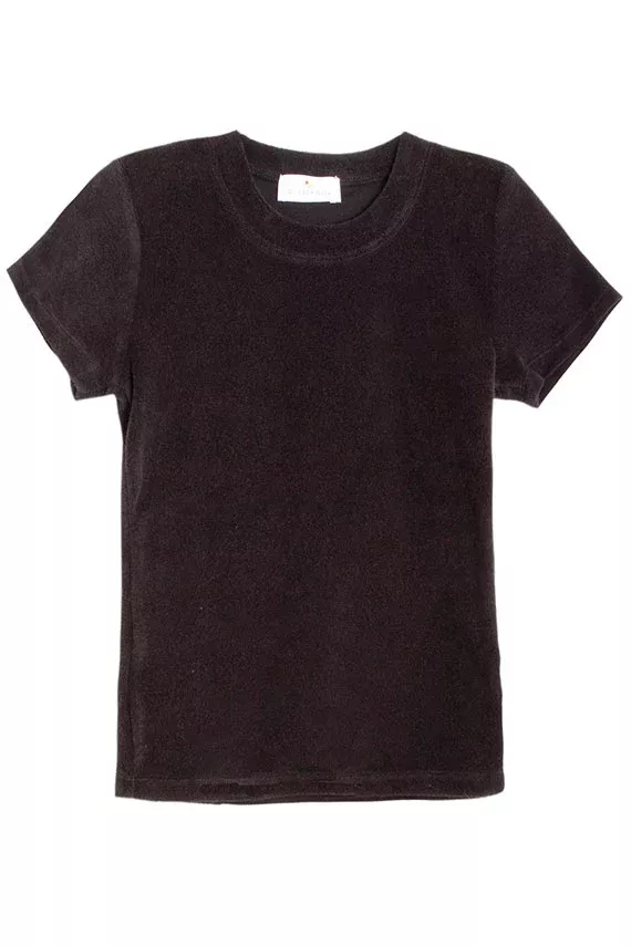Black Corsica Terry Tee