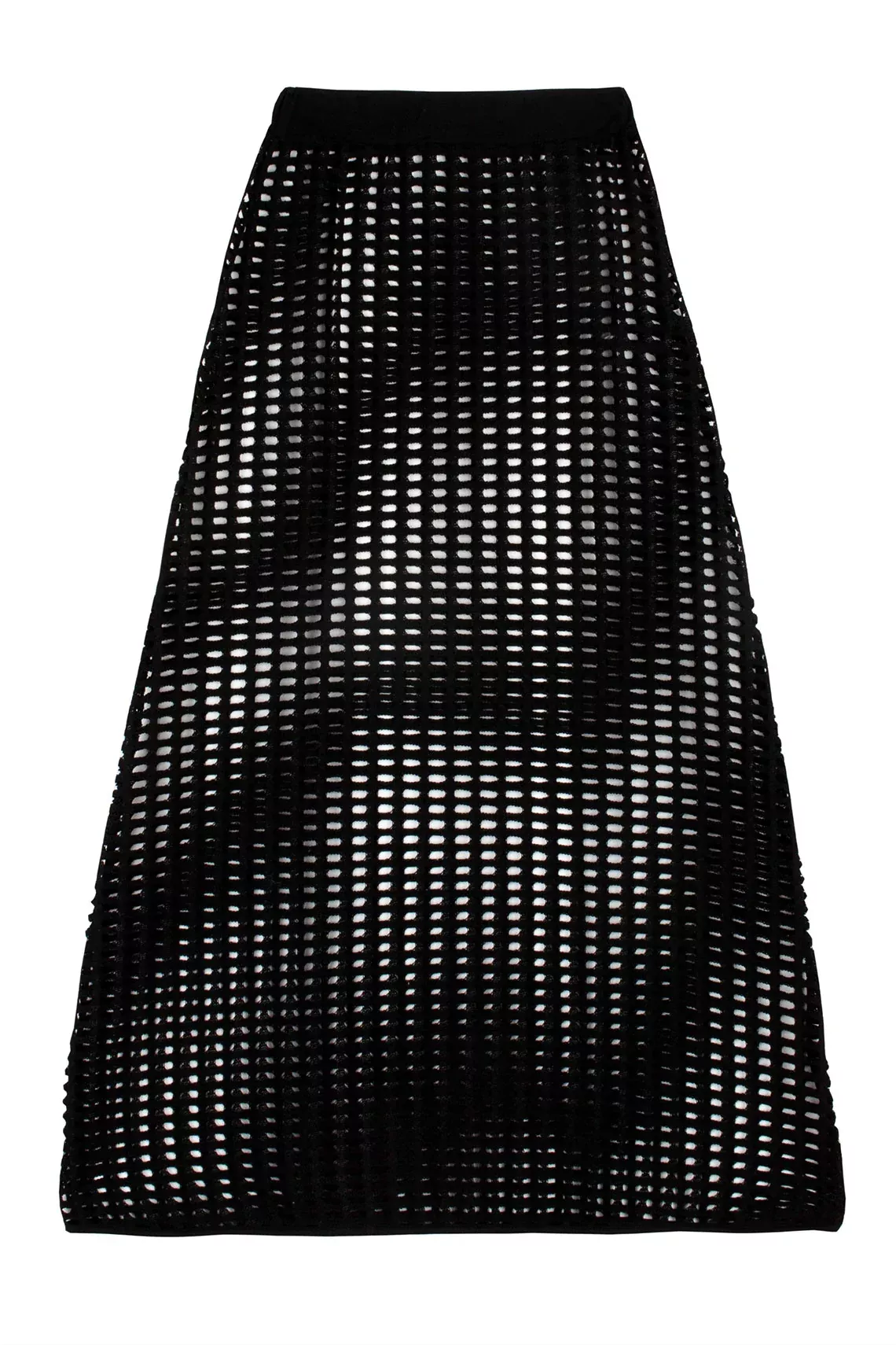 Black Crochet Clair Skirt
