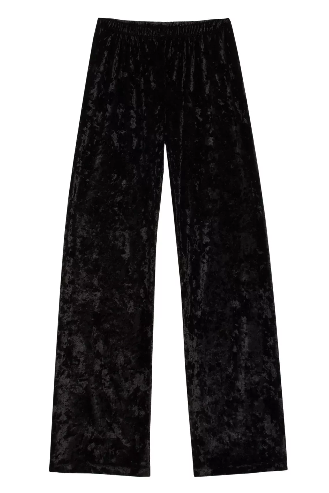 Black Crushed Velvet Dance Pant