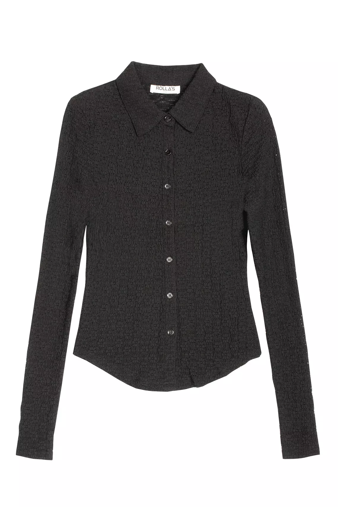 Black Daisy Lace Top