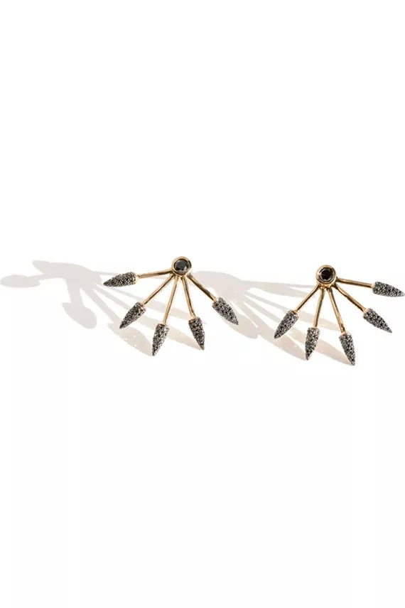 Black Diamond 5 Spike Earrings