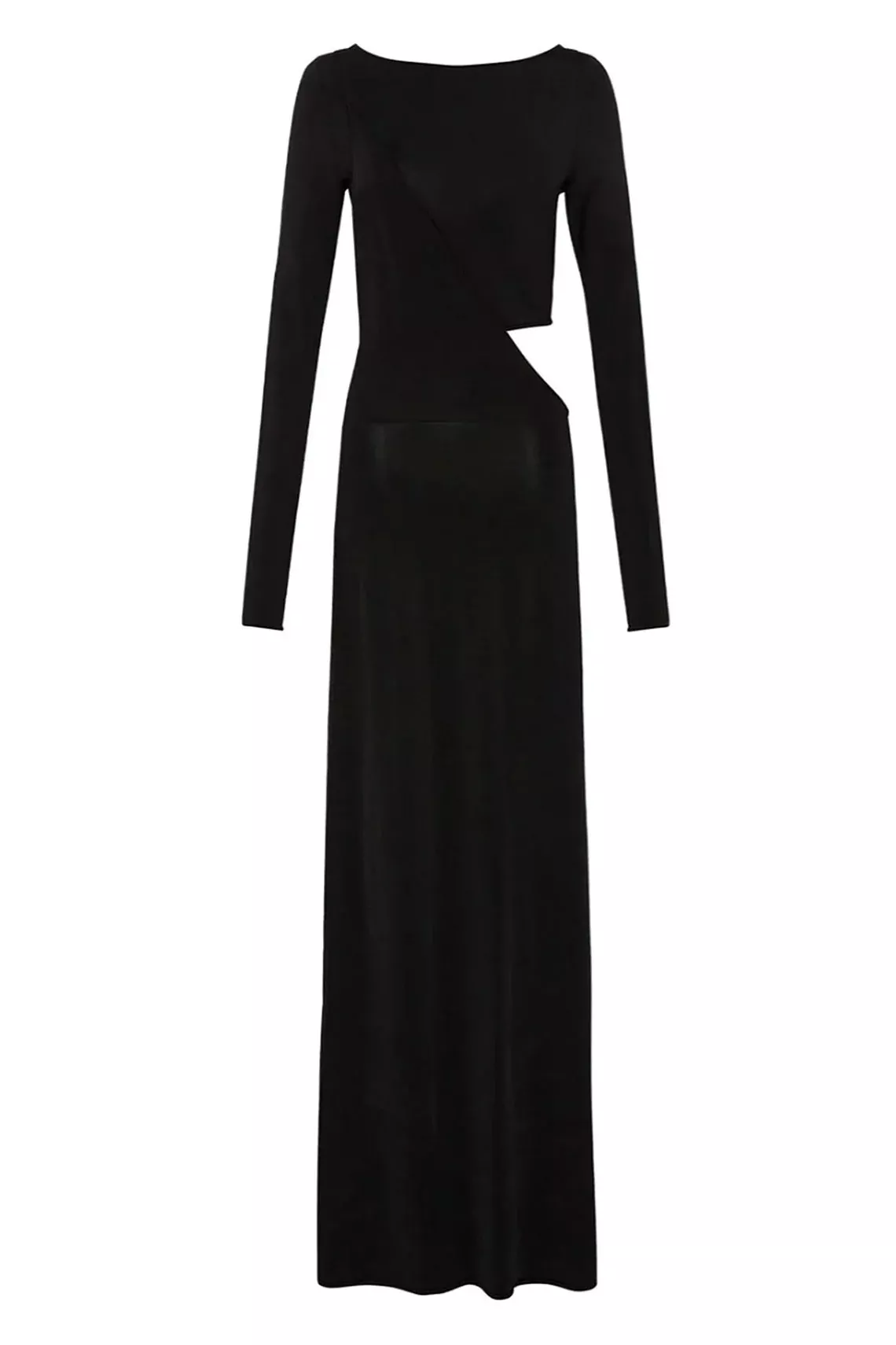Black Drape Maxi Dress