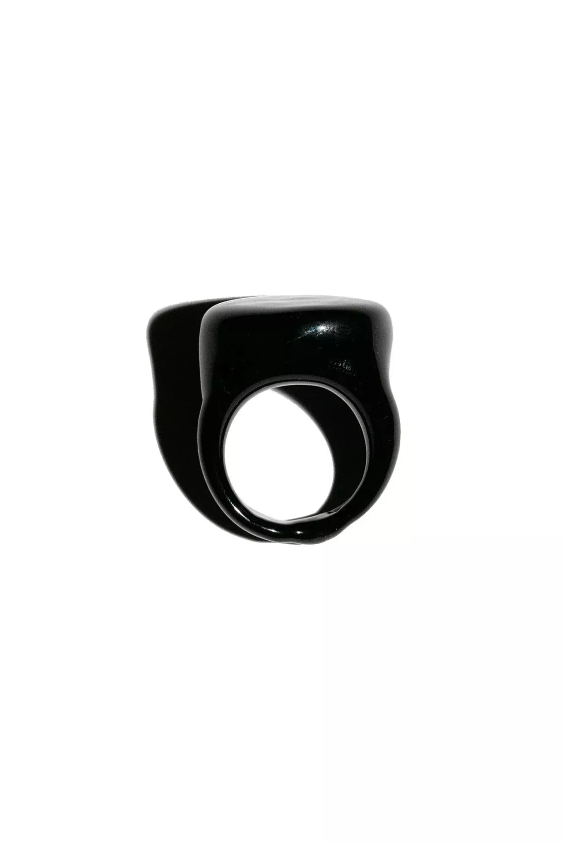 Black Glass Lalique Ring