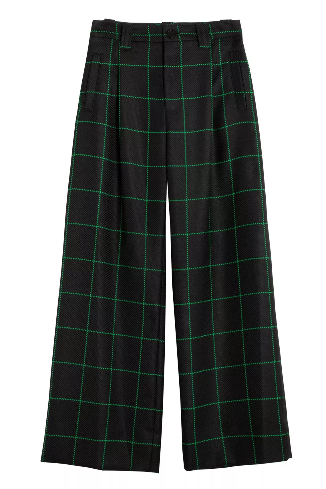 Black & Green Plaid Kent Pant
