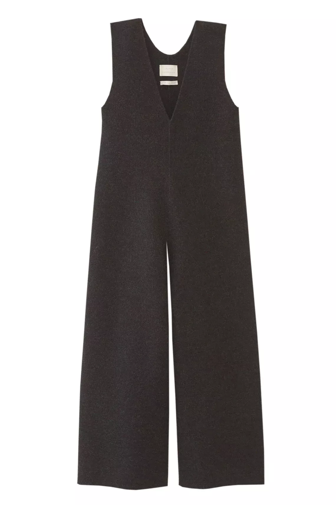 Black Melange Miter Jumpsuit