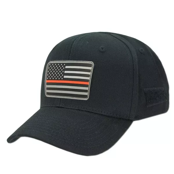 Black Operator's Hat & Thin Red Line Morale Patch