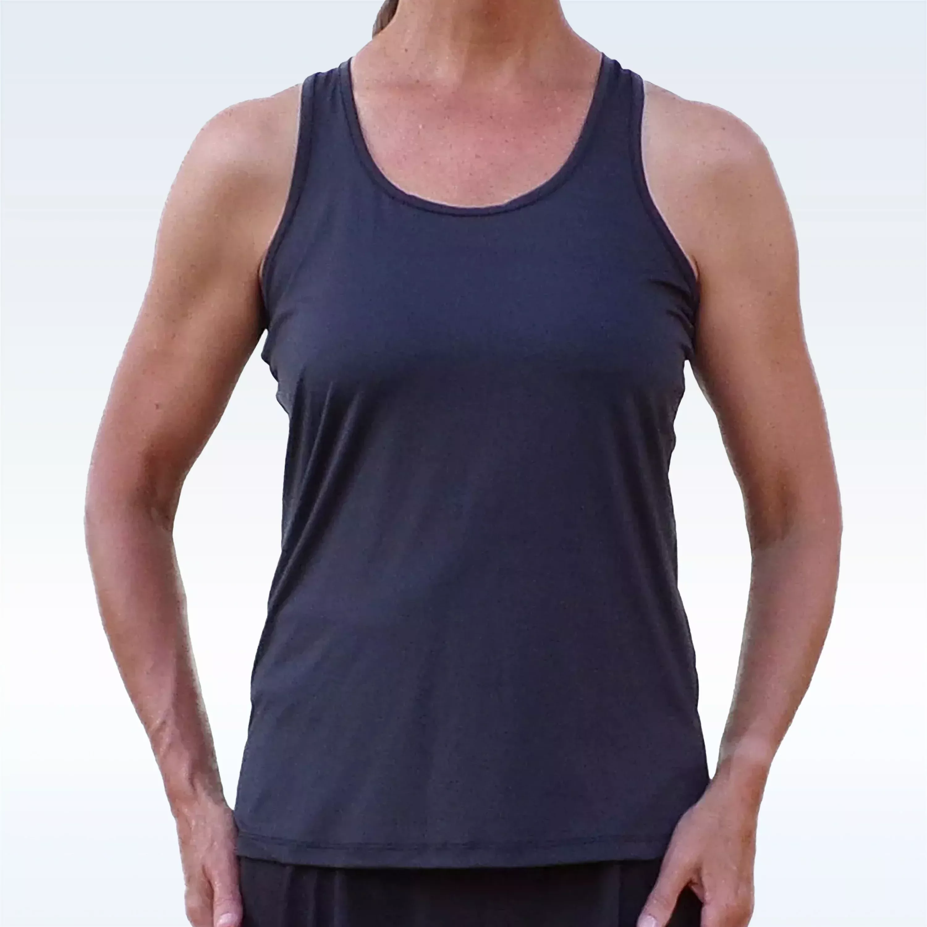 Black Racerback Tank