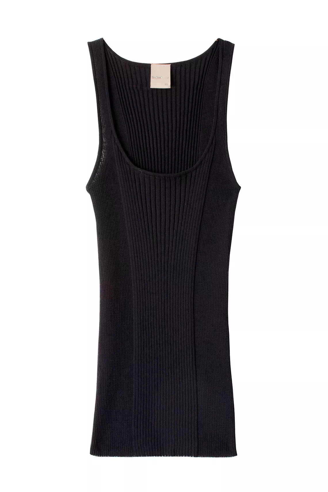 Black Rib Knit Tank