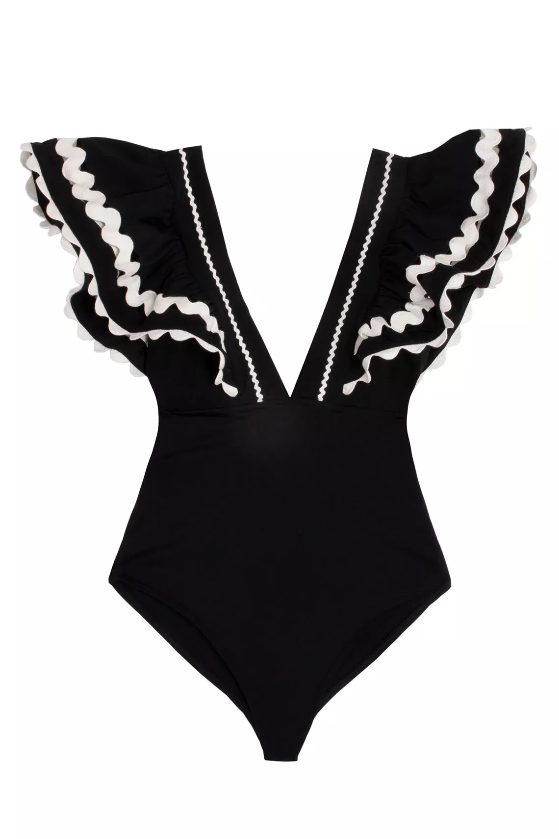 Black Ric Rac Ryleigh One Piece