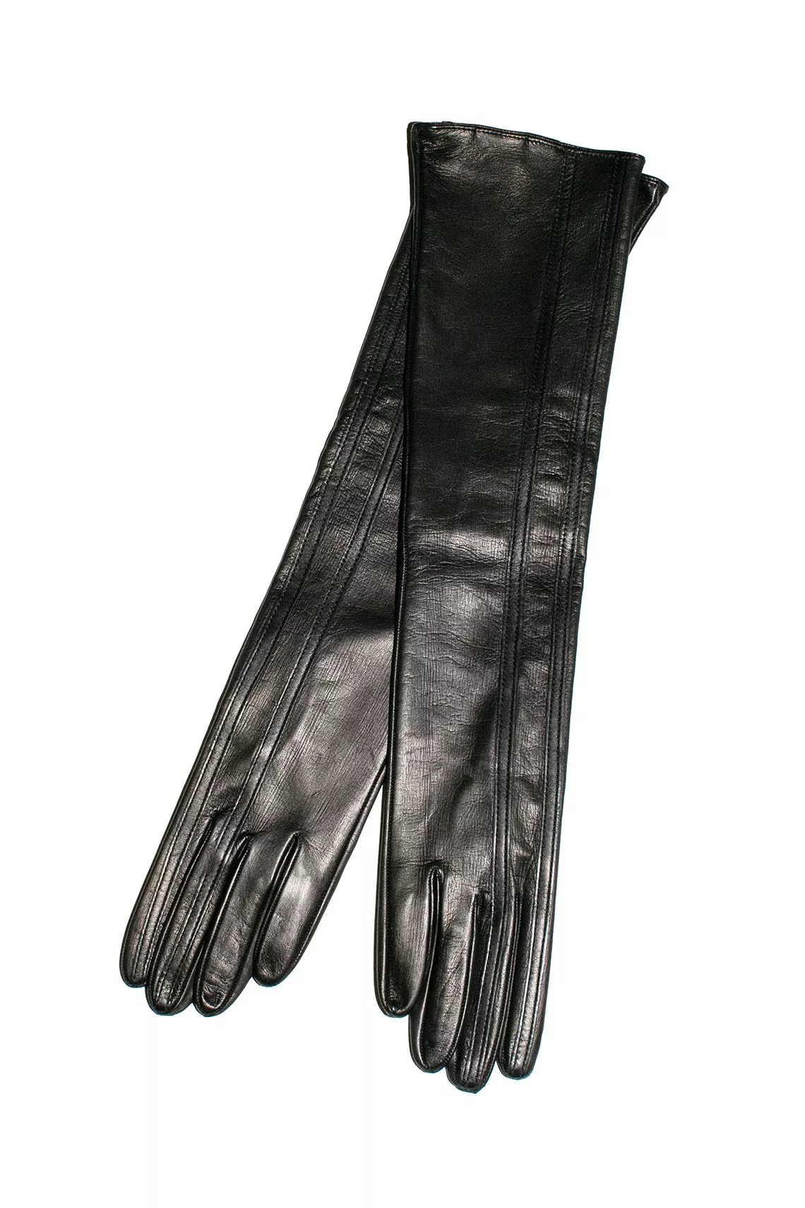 Black Stripes Leather Racing Gloves