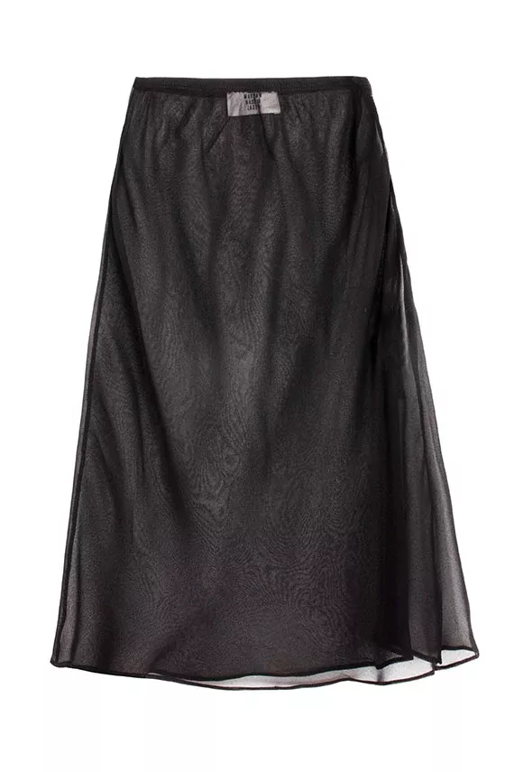 Black Sublime Slip Skirt