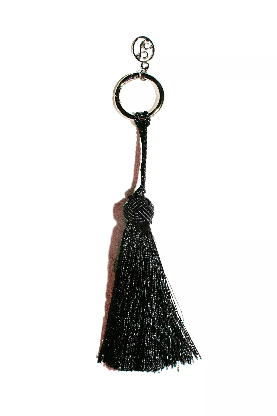 Black Tassel Key Ring