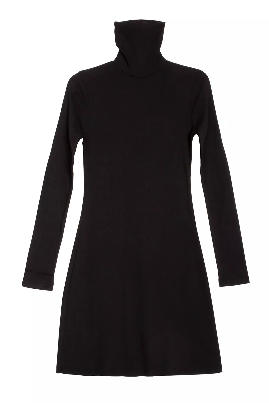 Black Turtleneck Mini Dress