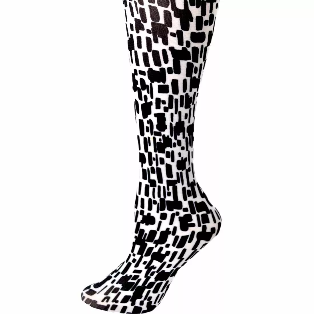 Black/White Squares Tights